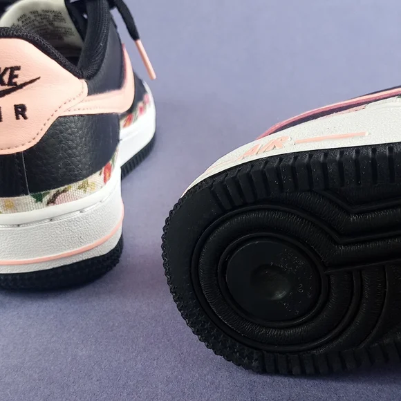 Nike Air Force 1 Vintage Floral GS 'Pink Tint' Shoes BQ2501-001 - Picture 11 of 12